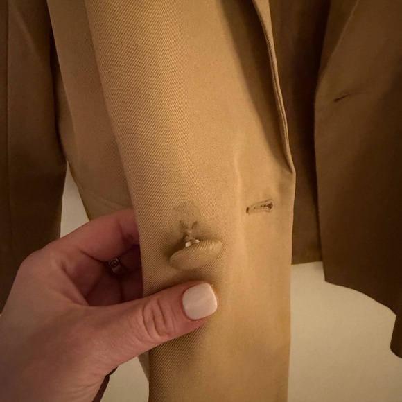 Camel - Beige Oversized Blazer - Picture 7 of 9